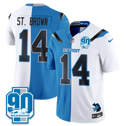 DET Rivalries Split Edition Vapor Jersey - Stitched