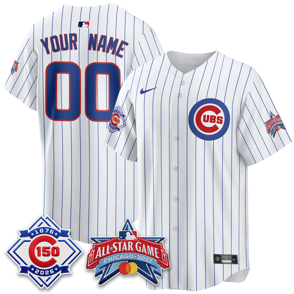 Chicago Cubs 2027 All Star Game Vapor Limited Custom Jersey - Stitched