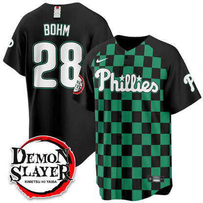 Philadelphia Phillies Demon Slayer Vapor Limited Jersey - Stitched