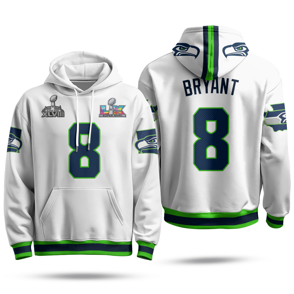 SEA S.Bowl Champs Fleece Hoodie - Printed