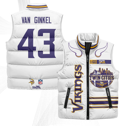 MIN Twin City Puffer Vest - Printed