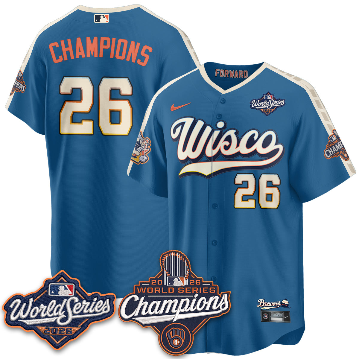 MIL 2026 WS Champions Vapor Jersey - Stitched
