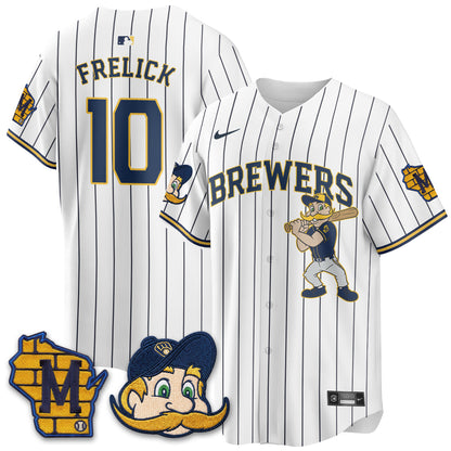 Milwaukee Brewers Bernie Edition Vapor Jersey - Stitched