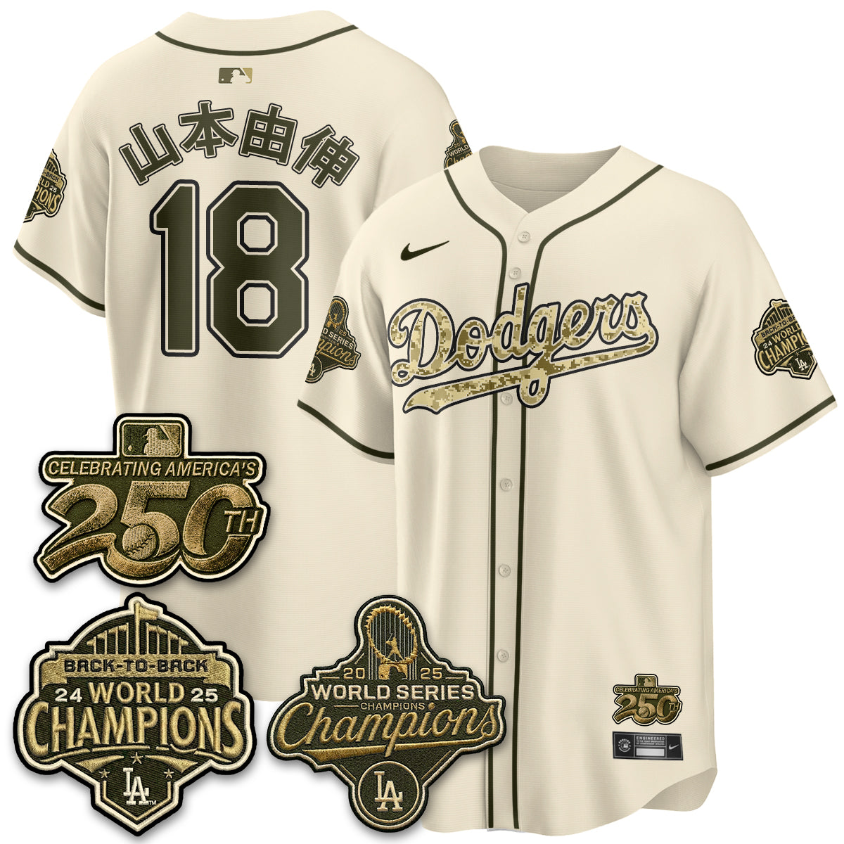 LAD Military Appreciation Game Day Jersey -All Stitched