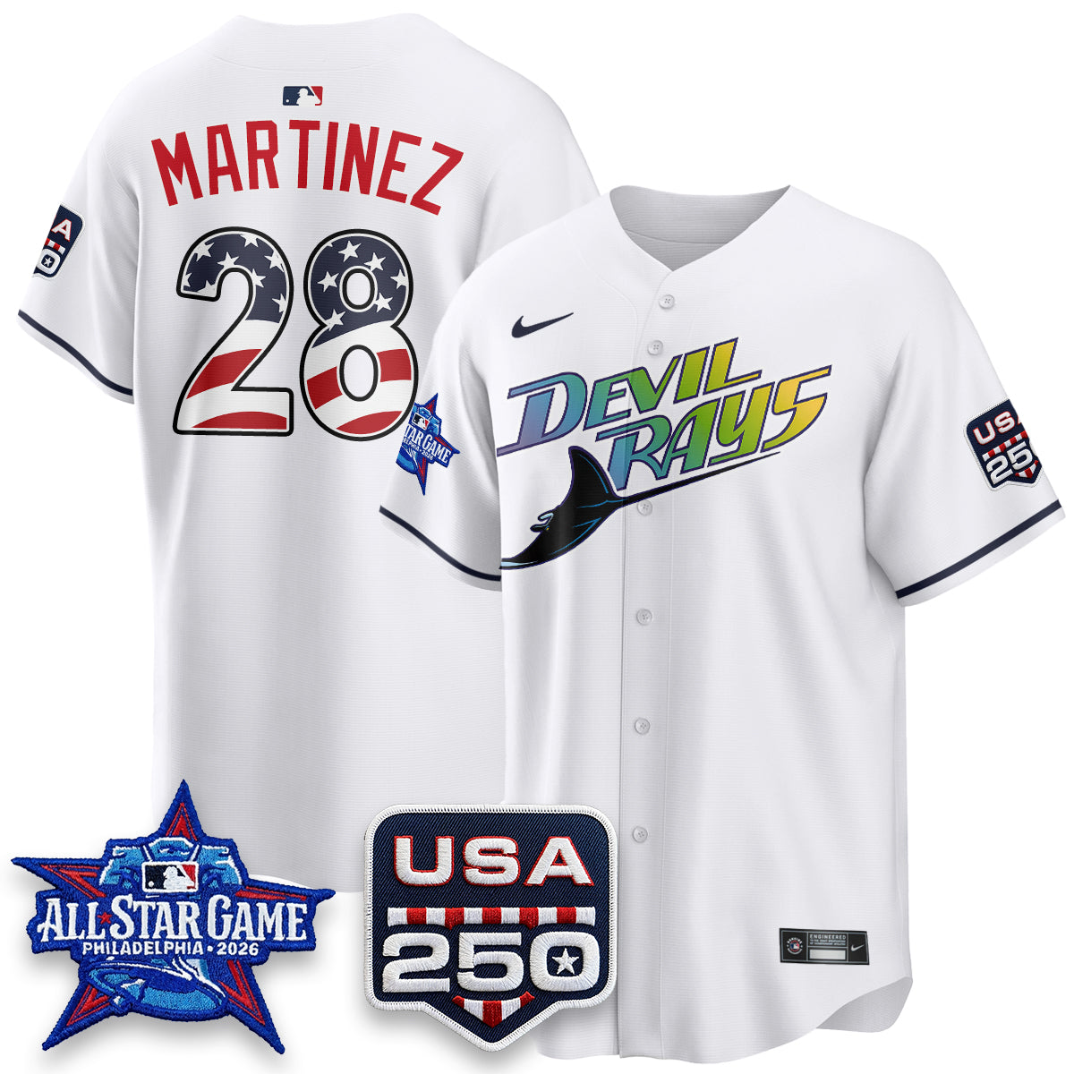 Tampa Bay Rays 2026 All Star Edition Vapor Jersey - Stitched