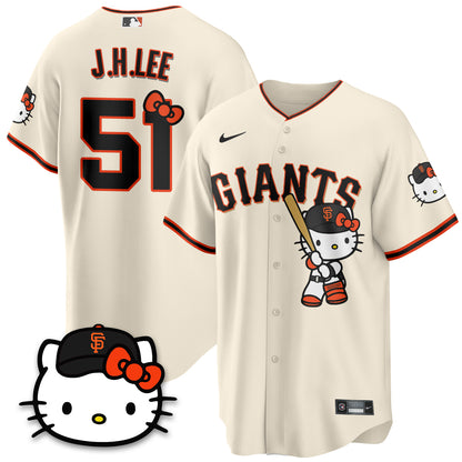 San Francisco Giants x Meow KT Vapor Jersey - Stitched