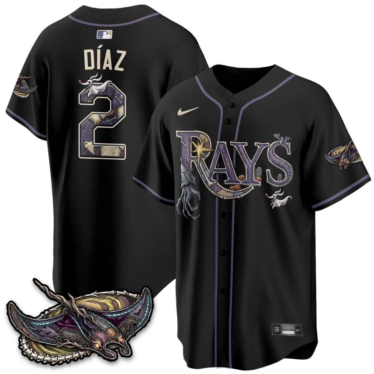 TB Nightmare Edition Vapor Jersey - Stitched