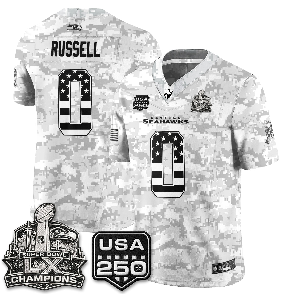 SEA 2026 Salute to Service Edition Vapor Jersey - Stitched n5