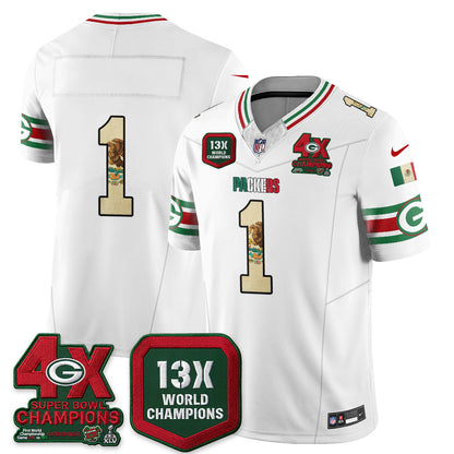 Green Bay Packers Mexico Edition Vapor Jersey - Stitched