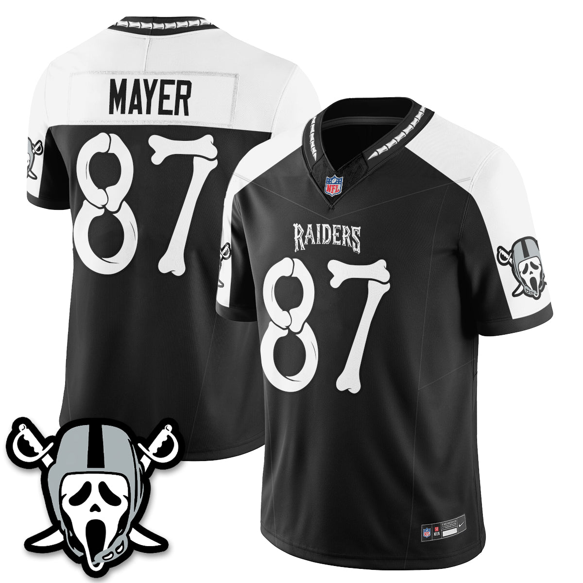 Las Vegas Raiders x Ghost Face Edition Vapor Jersey - Stitched