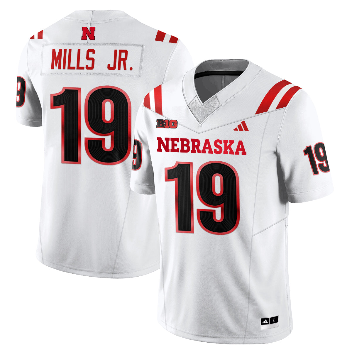 Nebraska Huskers 2026 "The Fire Rises" Vapor Jersey - Stitched