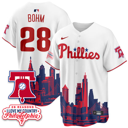 Philadelphia Phillies "26 Reasons I Love My Country" Edition Vapor Jersey - Stitched