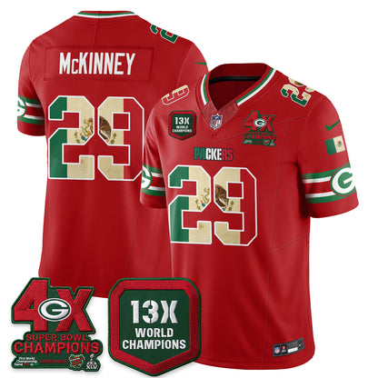 Green Bay Packers Mexico Edition Vapor Jersey - Stitched