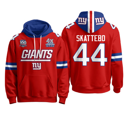 New York Giants 4X Champs S.Bowl Hoodie - Stitched