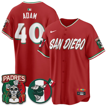 San Diego Padres City Connect Mexico Style Vapor Jersey - Stitched