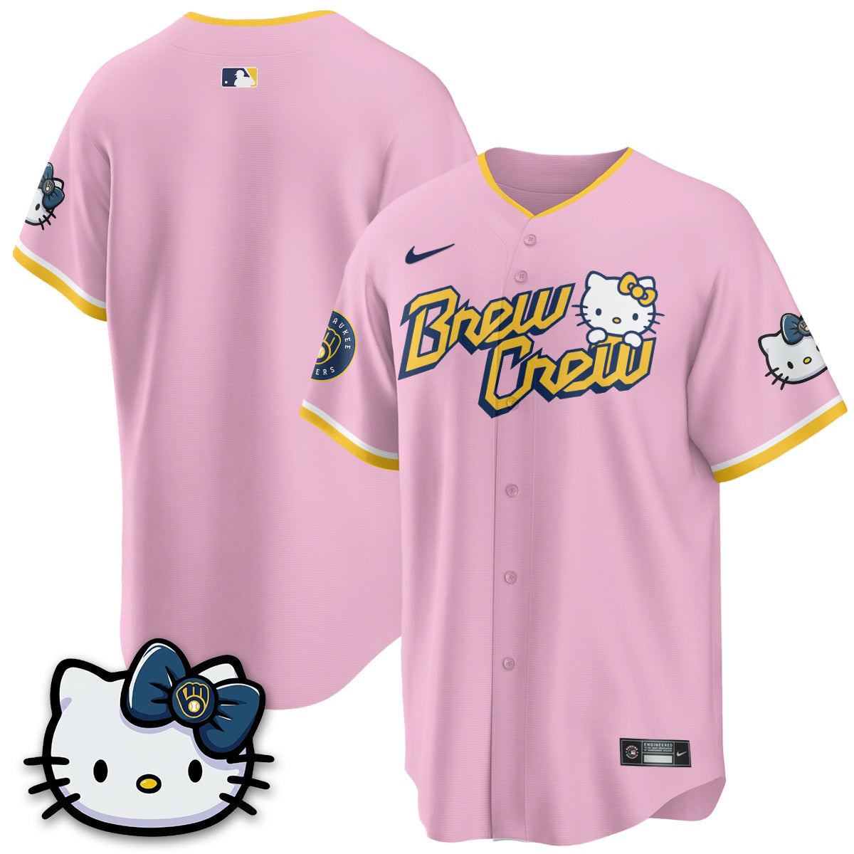 Milwaukee Brewers x Meow KT Vapor Jersey - Stitched N1