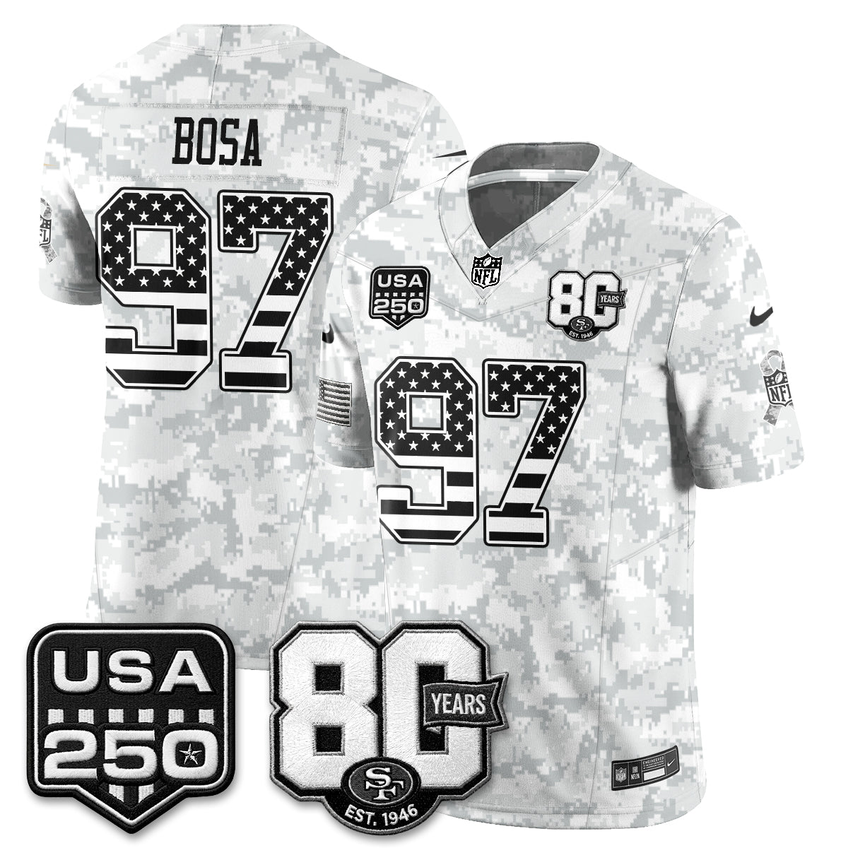 SF 2026 Salute to Service Edition Vapor Jersey - Stitched