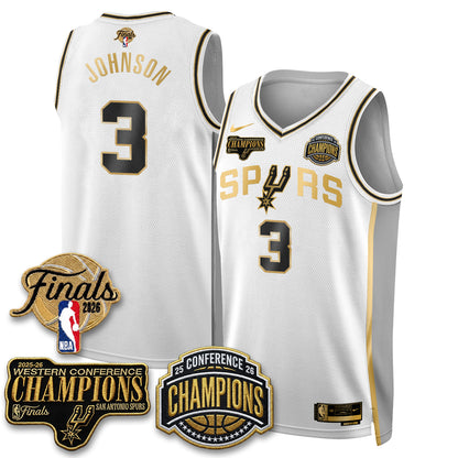 SAS 2026 NBA Western Conference Champions Vapor Jersey - Stitched N5