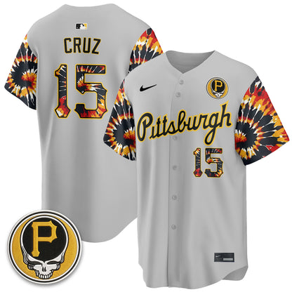 Pittsburgh Pirates x Grateful Dead Vapor Limited Jersey - Stitched