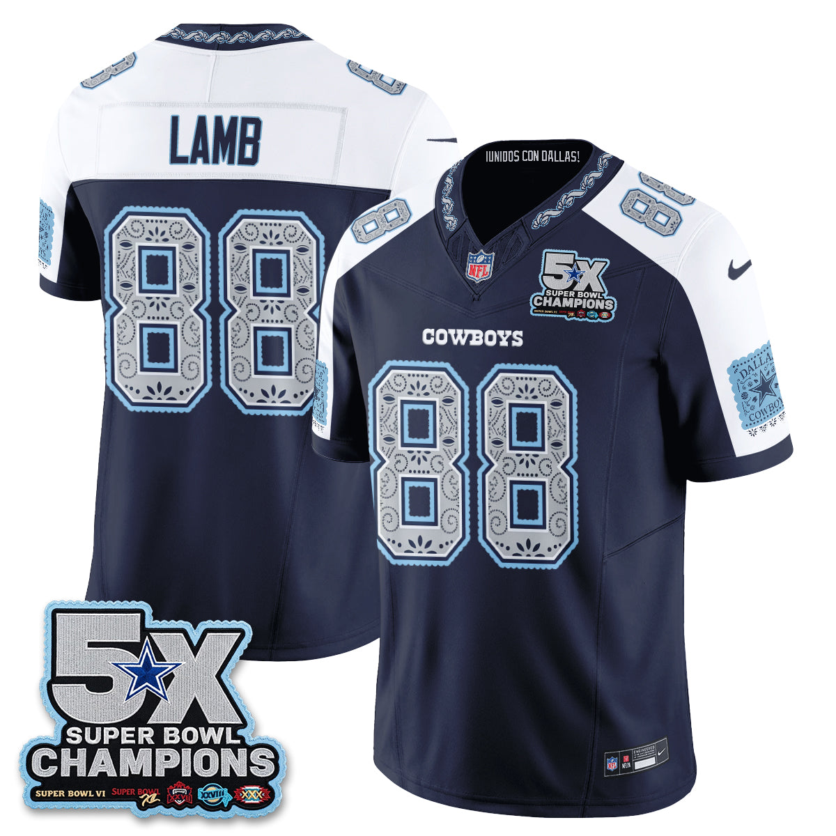 DAL 2026 Hispanic Month Edition Vapor Jersey - Stitched