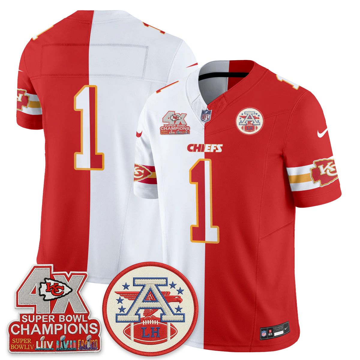 KC Split Edition Vapor Jersey - Stitched
