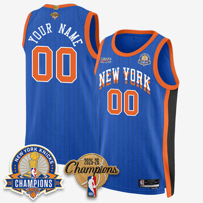 NYK 2026 Basketball Champions Special Edition Vapor Custom Jersey V2- Stitched