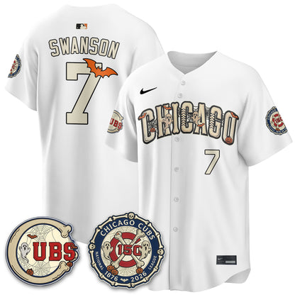 Chicago Cubs Halloween 2026 Vapor Limited Jersey - Stitched