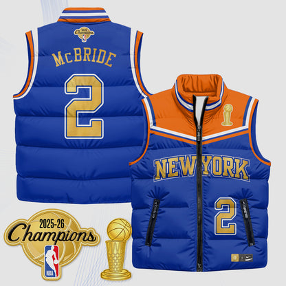 NYK Champions Night Puffer Vest - Printed