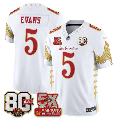 San Francisco 49ers Xmas Nutcracker Edition Vapor Jersey - Stitched