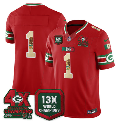 Green Bay Packers Mexico Edition Vapor Jersey - Stitched