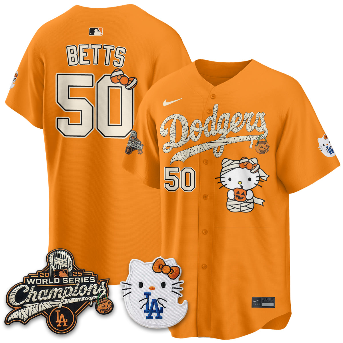 Los Angeles Dodgers Halloween 2026 Vapor Jersey V2- Stitched