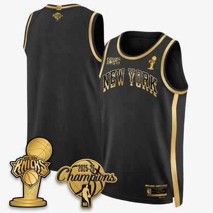 NYK 2026 NBA Champions Gold Edition Vapor Jersey - Stitched n3