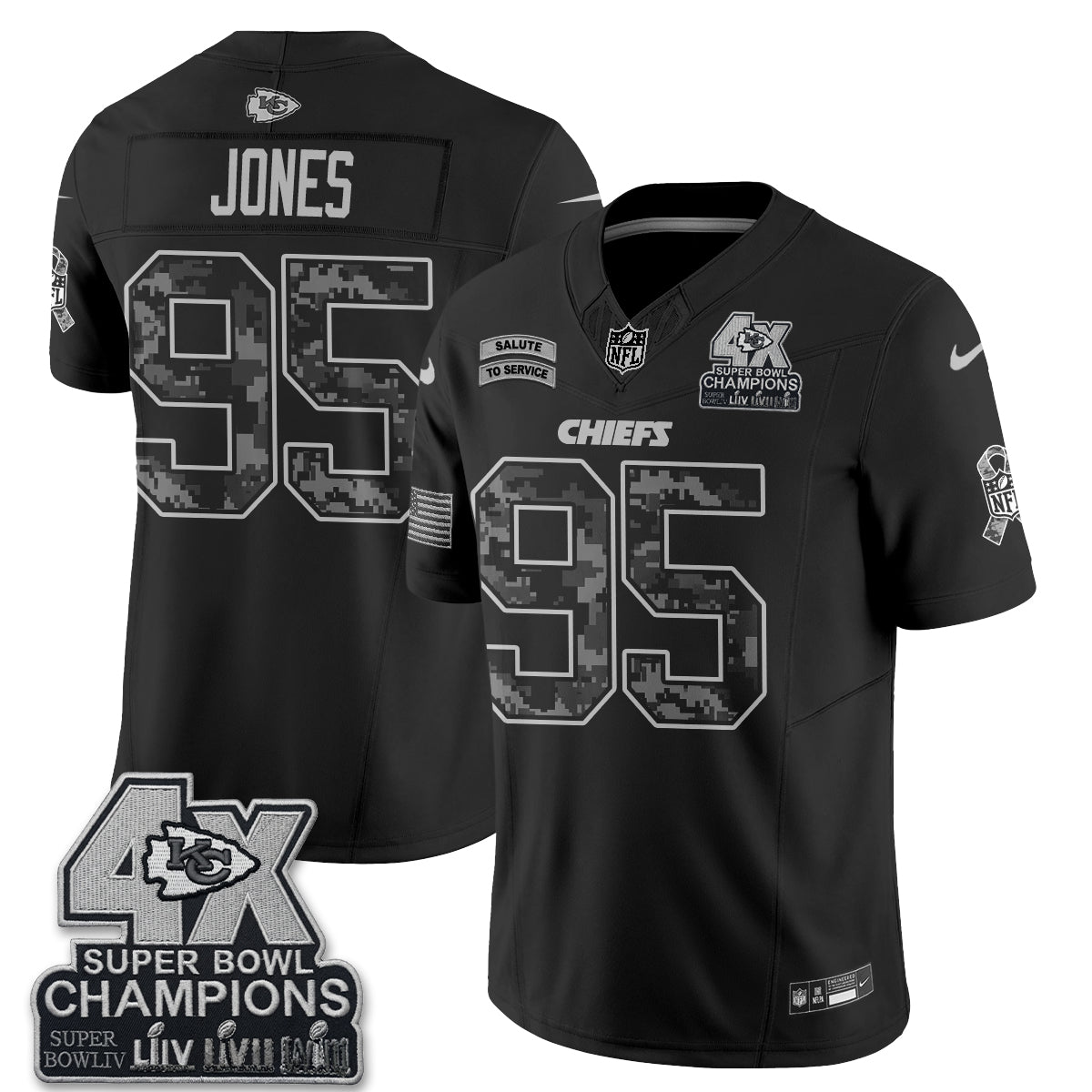 KC 2026 Salute to Service Vapor Jersey V2- Stitched
