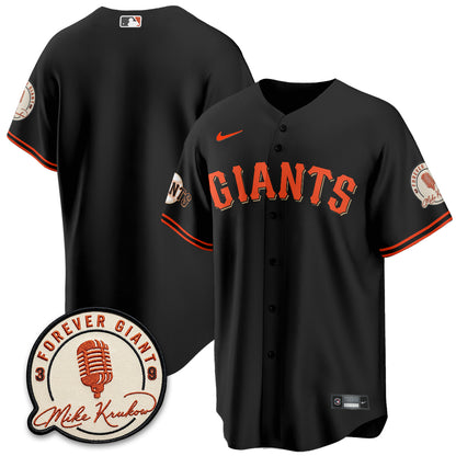 San Francisco Giants Mike Krukow Vapor Jersey - Stitched