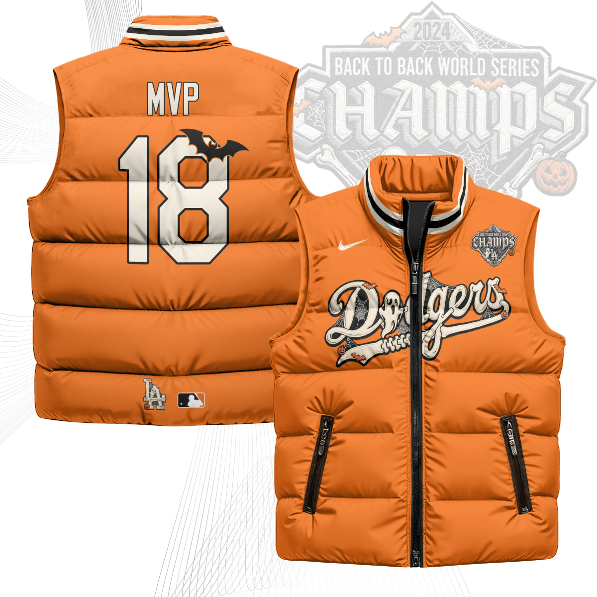 LAD Halloween 2026 Unisex Puffer Vest - Printed