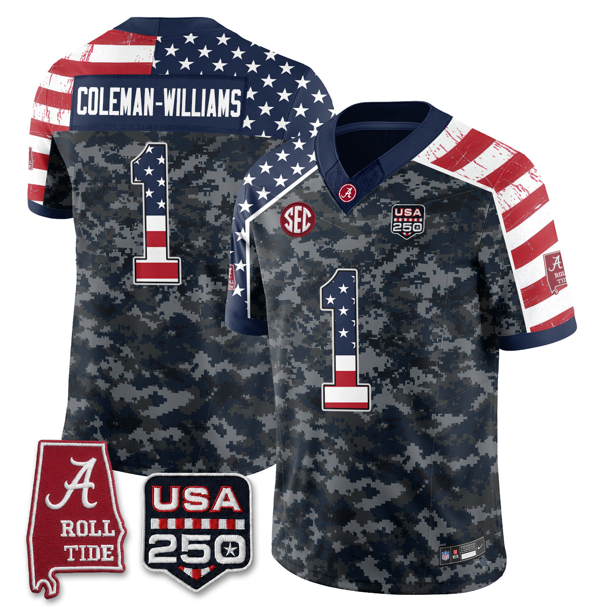 BAMA Camouflage Edition 2026 Vapor Limited Jersey - Stitched