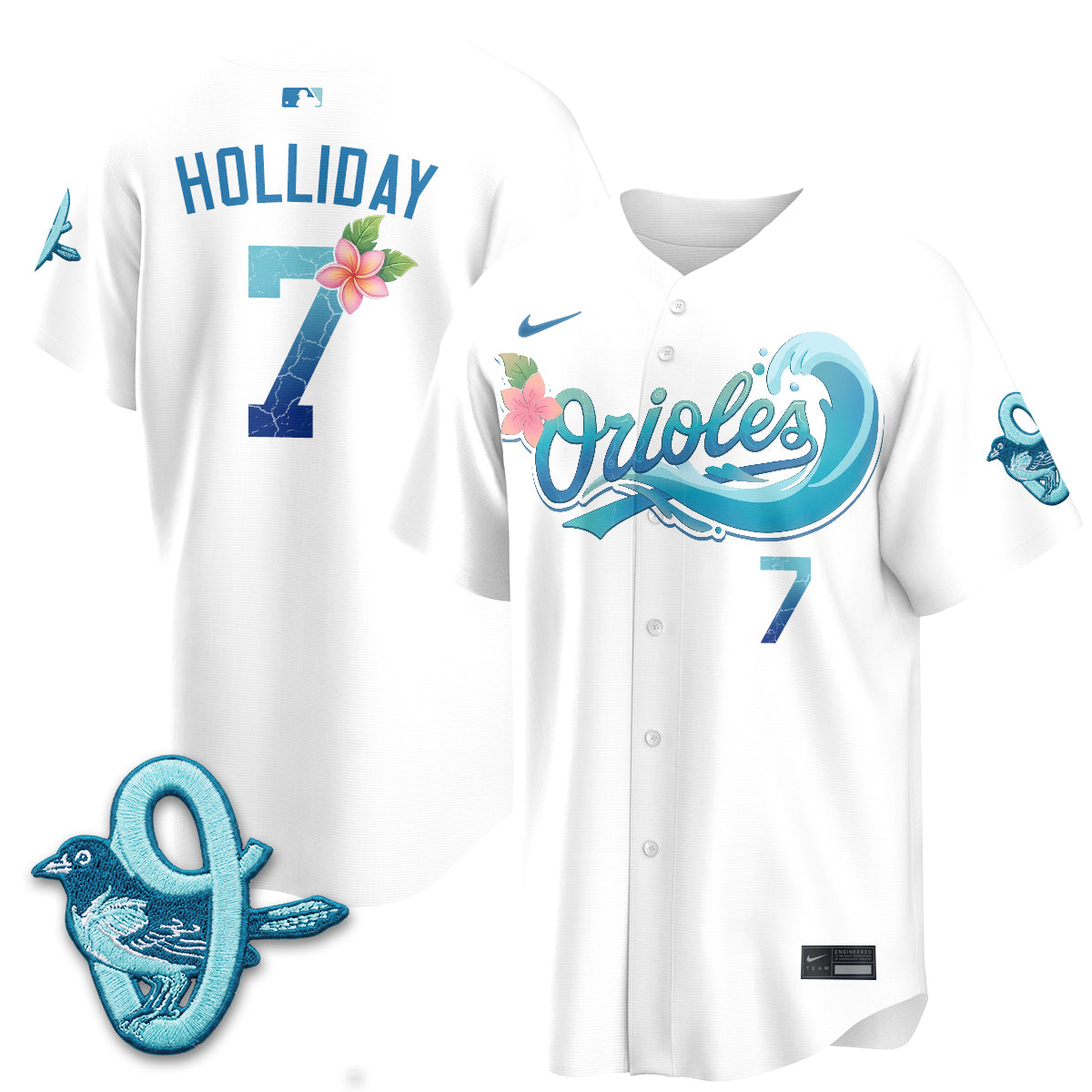Baltimore Orioles Aloha Spirit Vapor Premier Jersey - Stitched