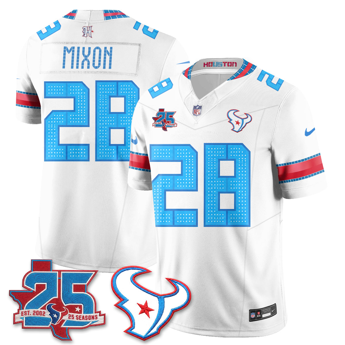 Houston Texans 2026 Rivalries Vapor Jersey - Stitched