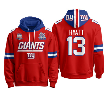 New York Giants 4X Champs S.Bowl Hoodie - Stitched