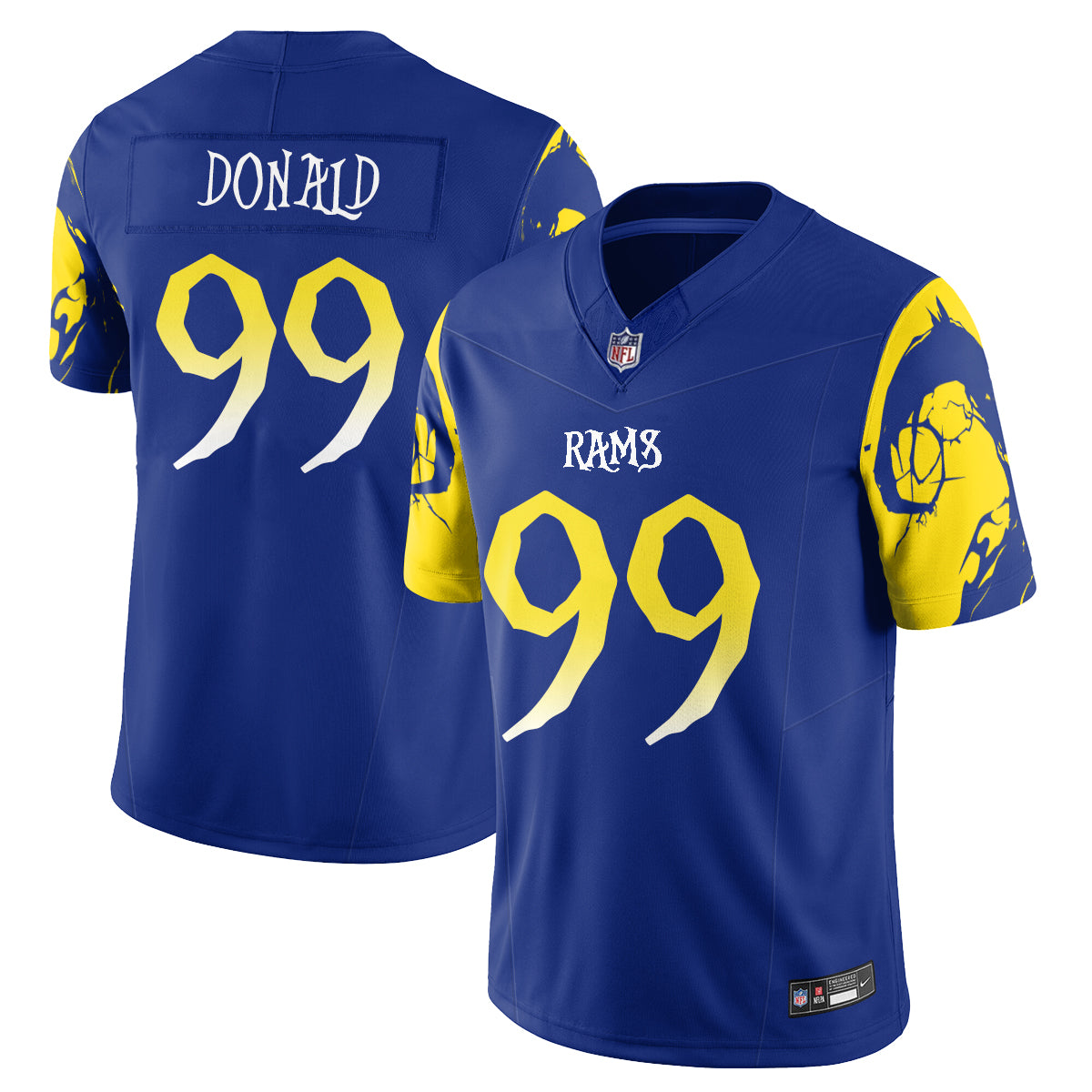 Los Angeles Rams x Nightmare Edition Vapor Jersey - Stitched
