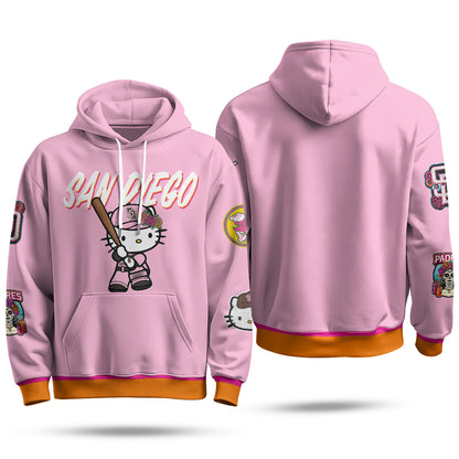 San Diego Padres x Meow KT Fleece Hoodie - Printed