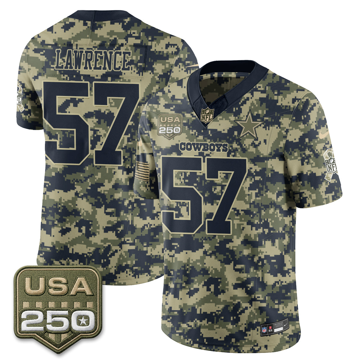 DAL 2026 Salute to Service Edition Vapor Jersey - Stitched