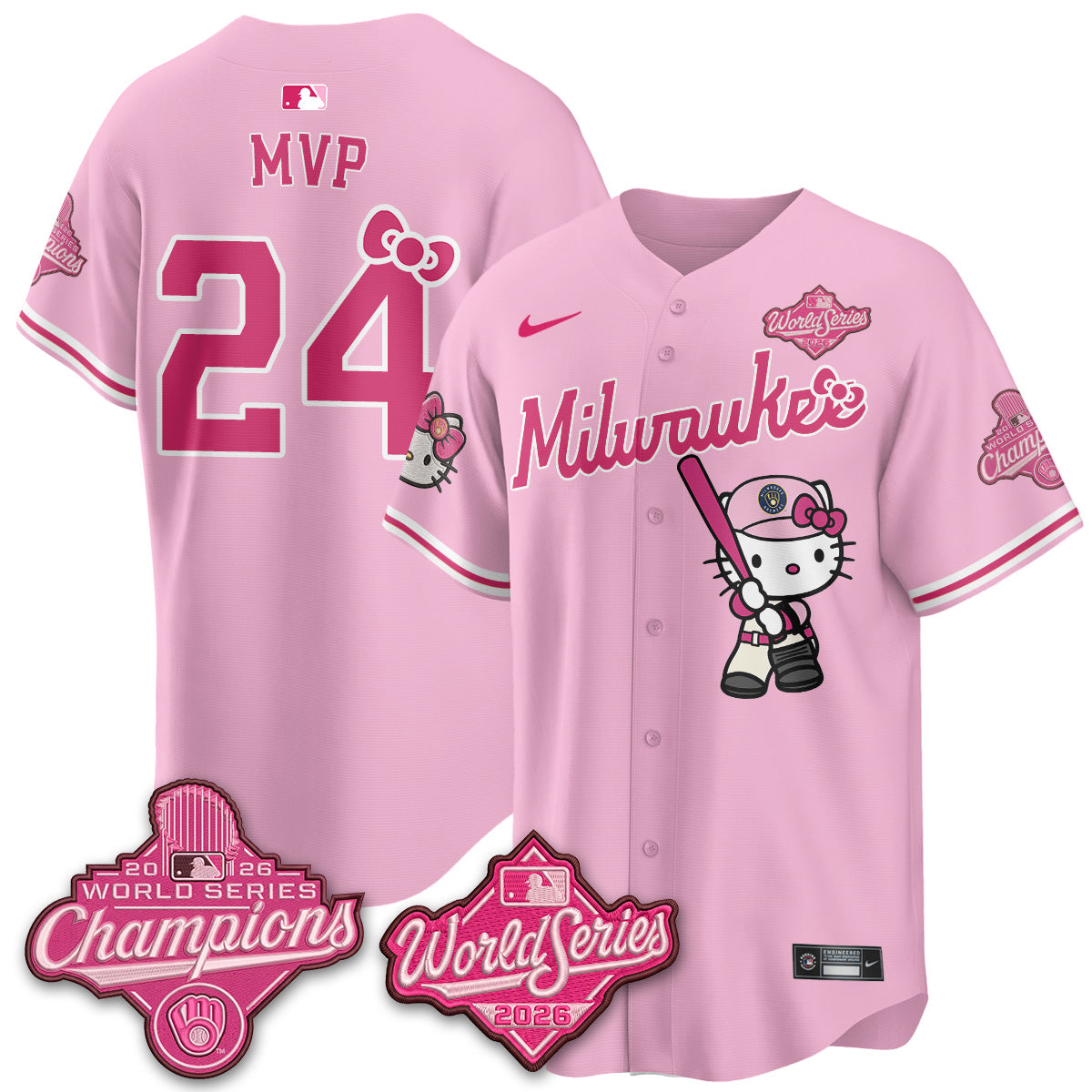 MIL 2026 WS Champions x Meow KT Vapor Jersey - Stitched