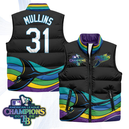 Tampa Bay Rays 2026 AL Champions Limited Puffer Vest - Printed