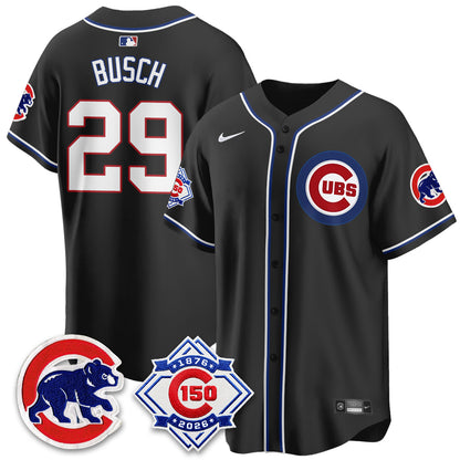 CHC 150th Anniversary Black Out Style Vapor Premier Limited Jersey - All Stitched