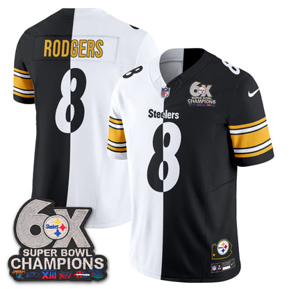 Pittsburgh Steelers 6x SBowl Split Edition Vapor Jersey - Stitched