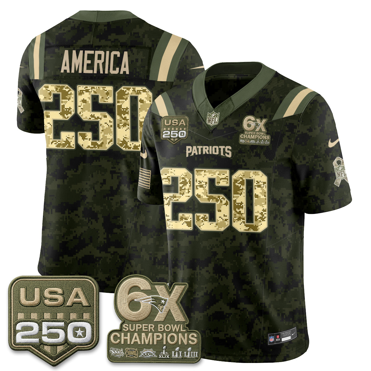 NE 2026 Salute to Service Edition Vapor Jersey - Stitched