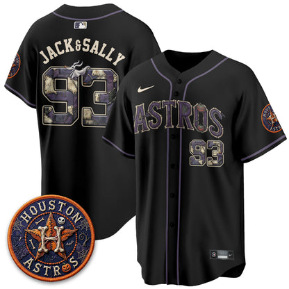 Houston Astros Nightmare Vapor Limited Jersey - Stitched