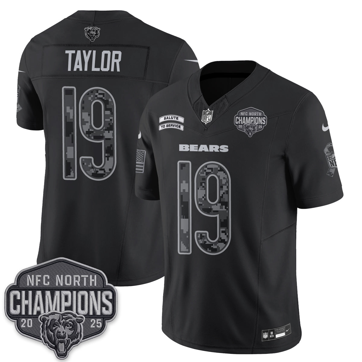 Chicago Bears 2026 Salute to Service V2 Vapor Jersey - Stitched
