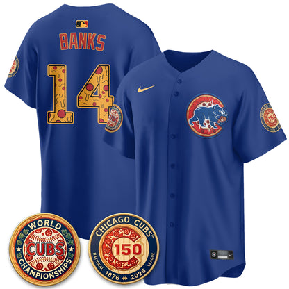 Chicago Cubs Deep Dish Pizza Vapor Limited Jersey - Stitched